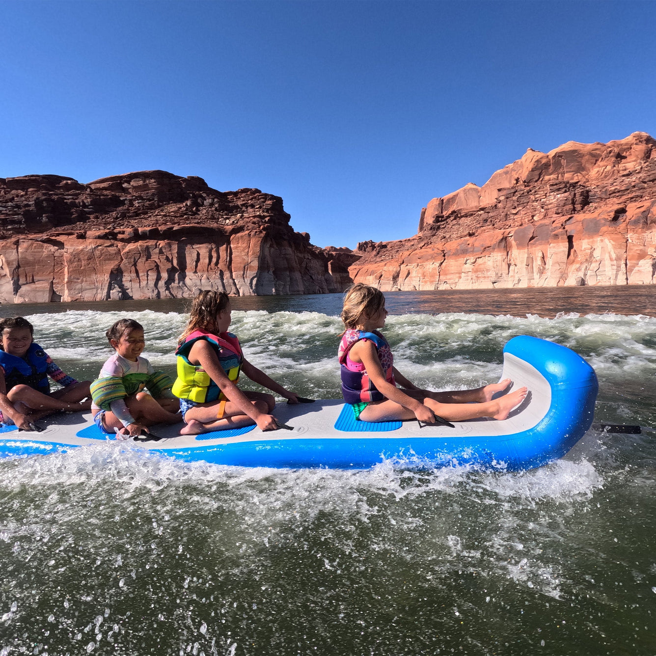 Airboggan Inflatable Toboggan - Summer Towable and Winter Sled - Lakesurf