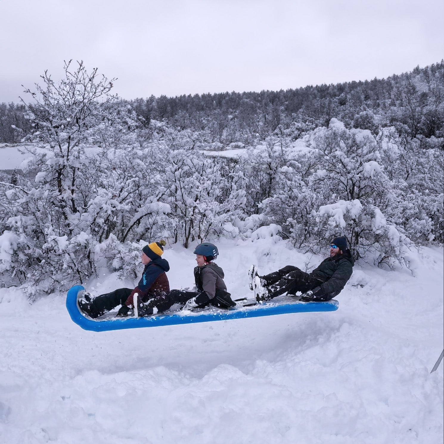 Airboggan Inflatable Toboggan - Summer Towable and Winter Sled