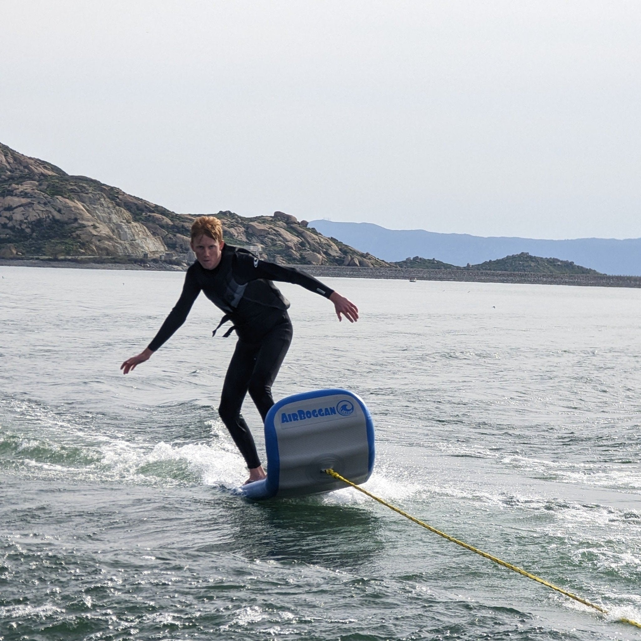 Airboggan Inflatable Toboggan - Summer Towable and Winter Sled - Lakesurf