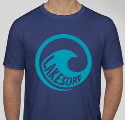 Men's Lakesurf Logo Premium T-Shirt, Metro Blue - Lakesurf